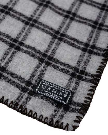 mfpen Triangle Scarf Ash Brown Check