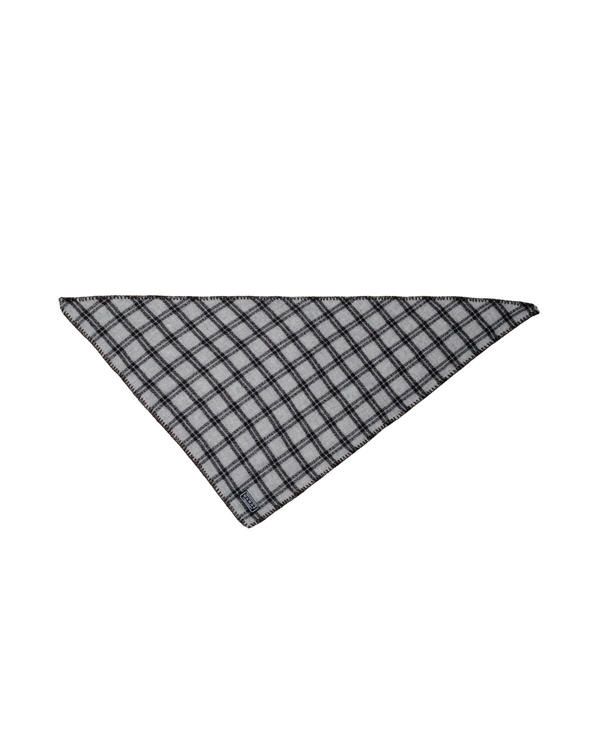 mfpen Triangle Scarf Ash Brown Check
