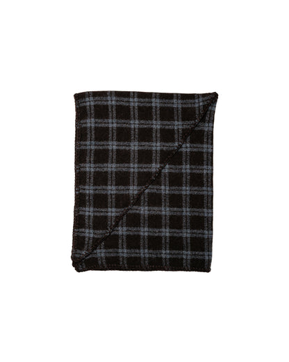 mfpen Triangle Scarf Brown Grey Check