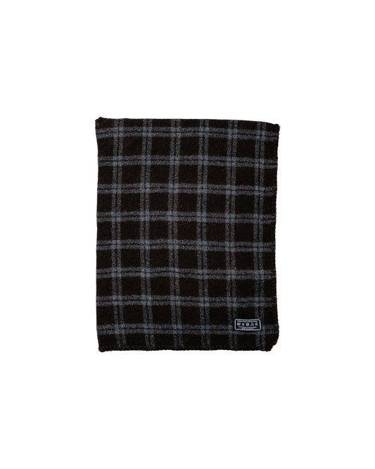mfpen Triangle Scarf Brown Grey Check