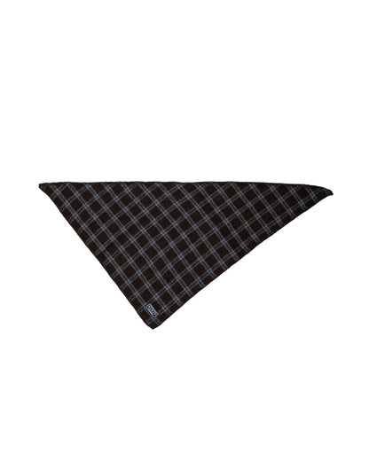 mfpen Triangle Scarf Brown Grey Check