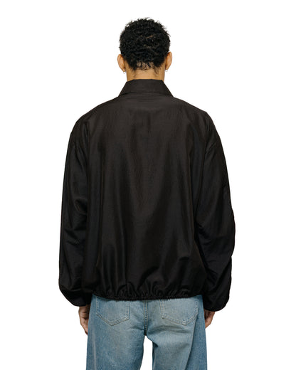 lost & found ssstein ssstein Wool Silk Collared Zip Jacket Dark Charcoal