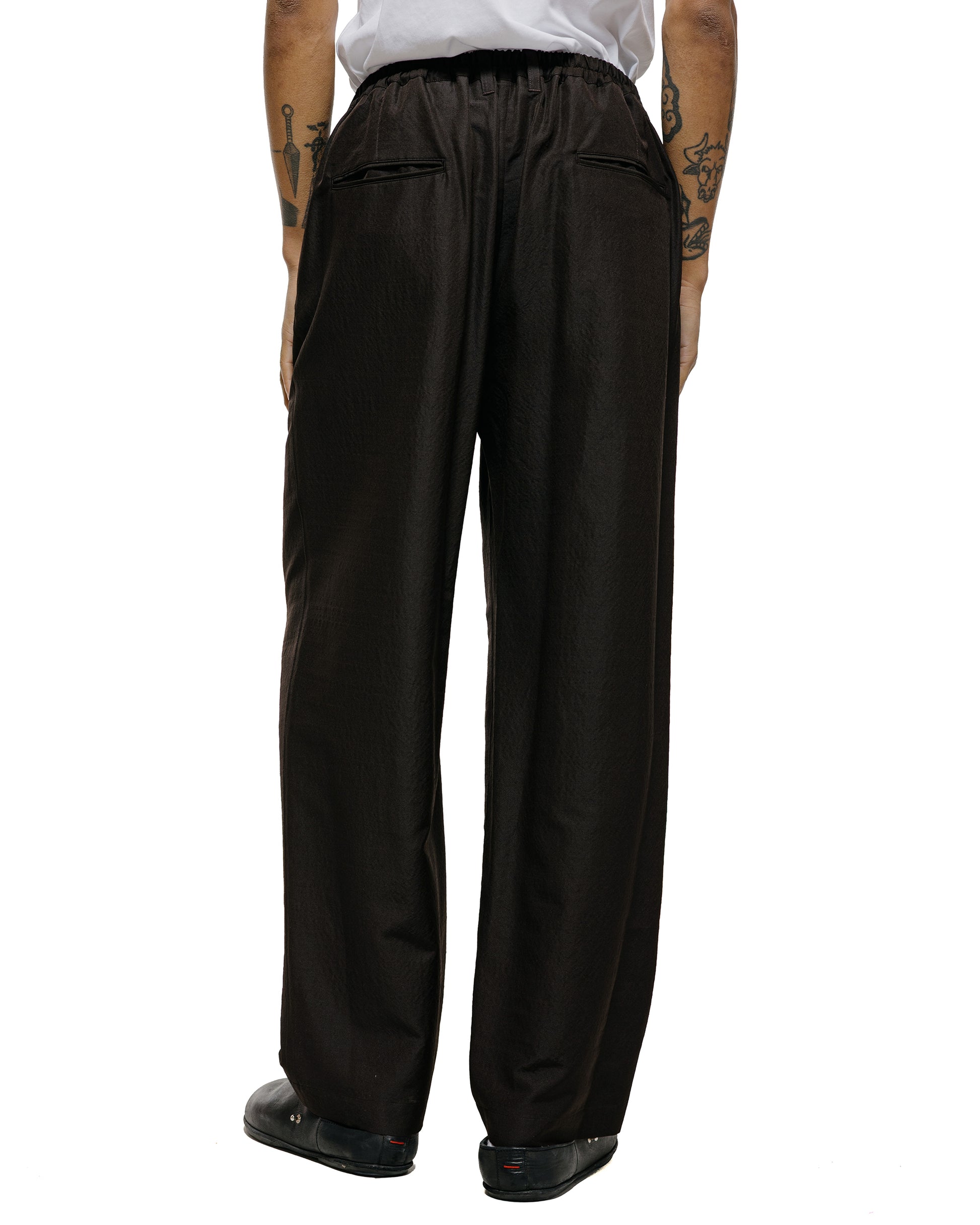 lost & found ssstein ssstein Wool Silk Wide Easy Trouser Dark Charcoal