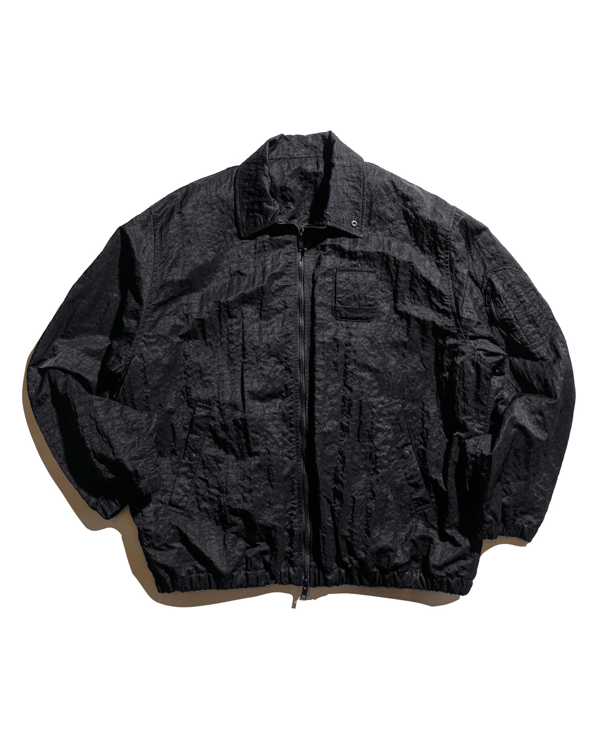 lost & found ssstein ssstein Bio Washed Nylon Oversized Fight Jacket Black