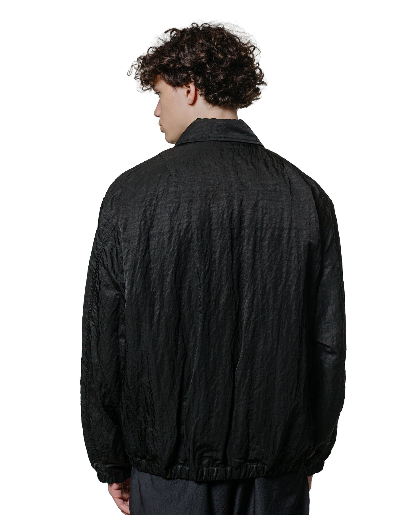 lost & found ssstein ssstein Bio Washed Nylon Oversized Fight Jacket Black