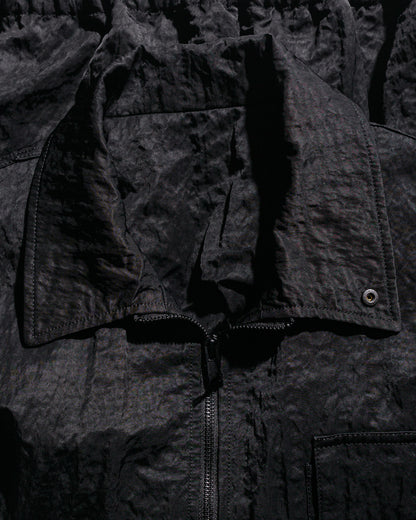 lost & found ssstein ssstein Bio Washed Nylon Oversized Fight Jacket Black