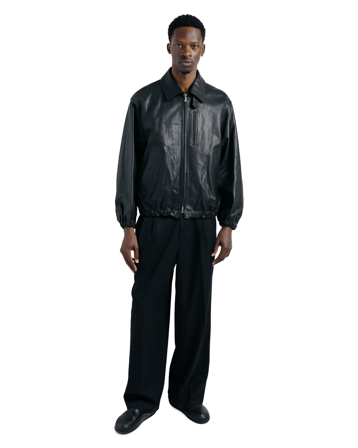 ssstein Calf Zip Short Jacket Black