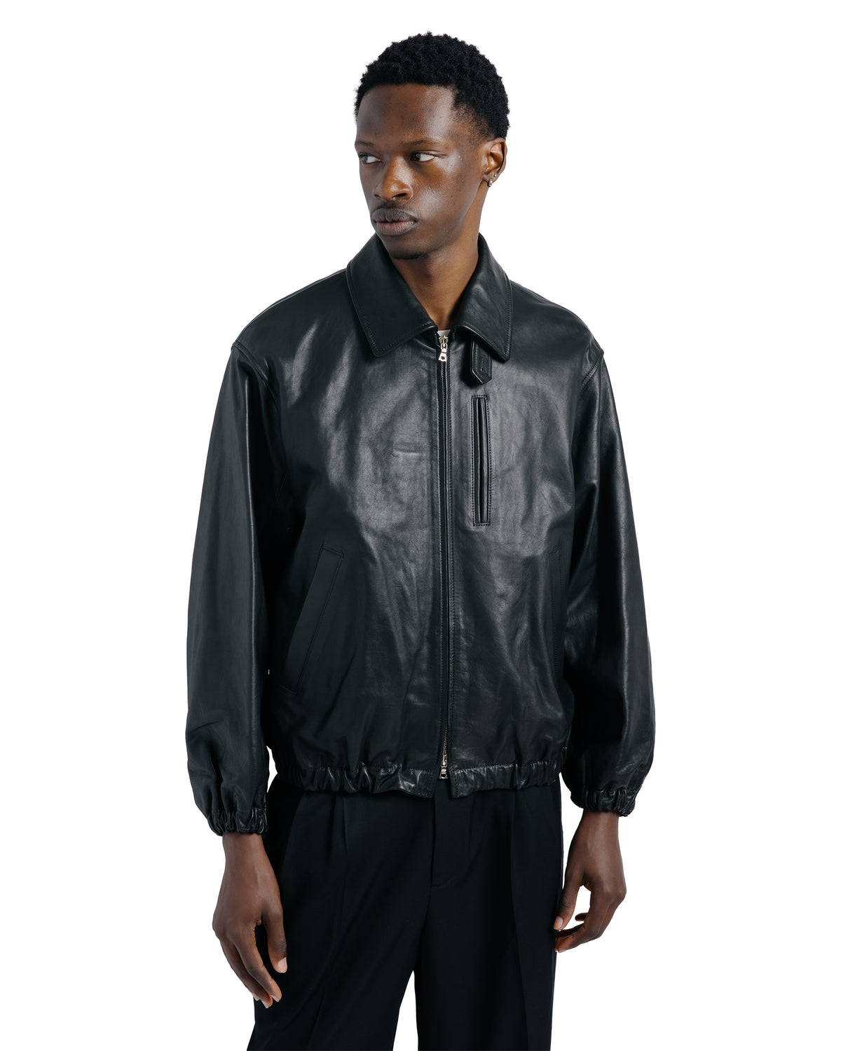 ssstein Calf Zip Short Jacket Black