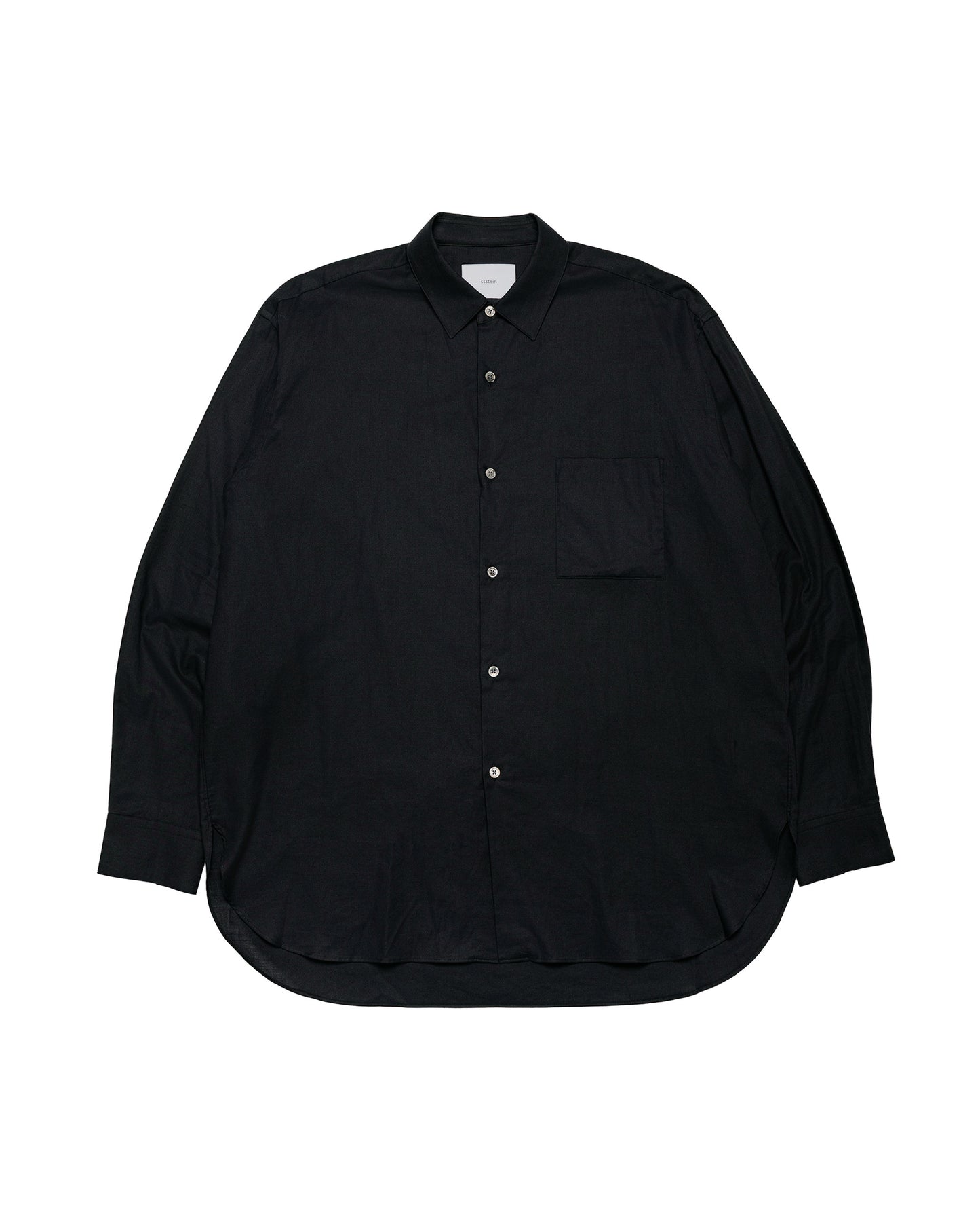 ssstein Cotton Silk Oversized LS Shirt Black