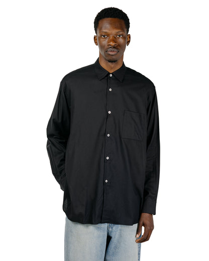 ssstein Cotton Silk Oversized LS Shirt Black