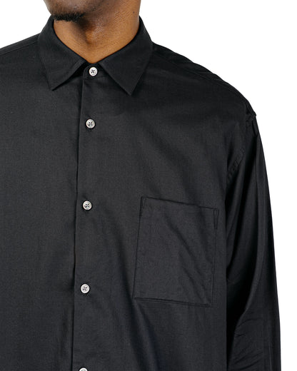 ssstein Cotton Silk Oversized LS Shirt Black
