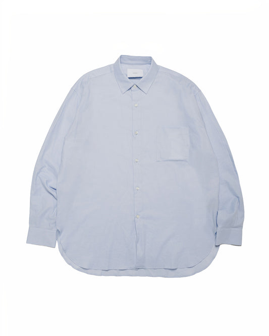 ssstein Cotton Silk Oversized LS Shirt Sax