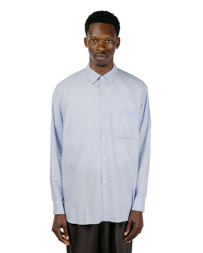 ssstein Cotton Silk Oversized LS Shirt Sax