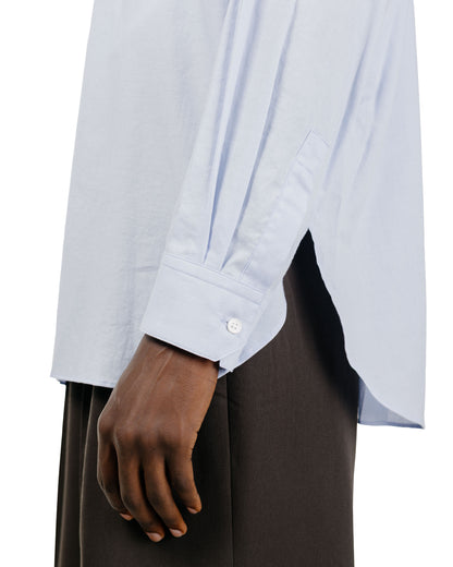 ssstein Cotton Silk Oversized LS Shirt Sax