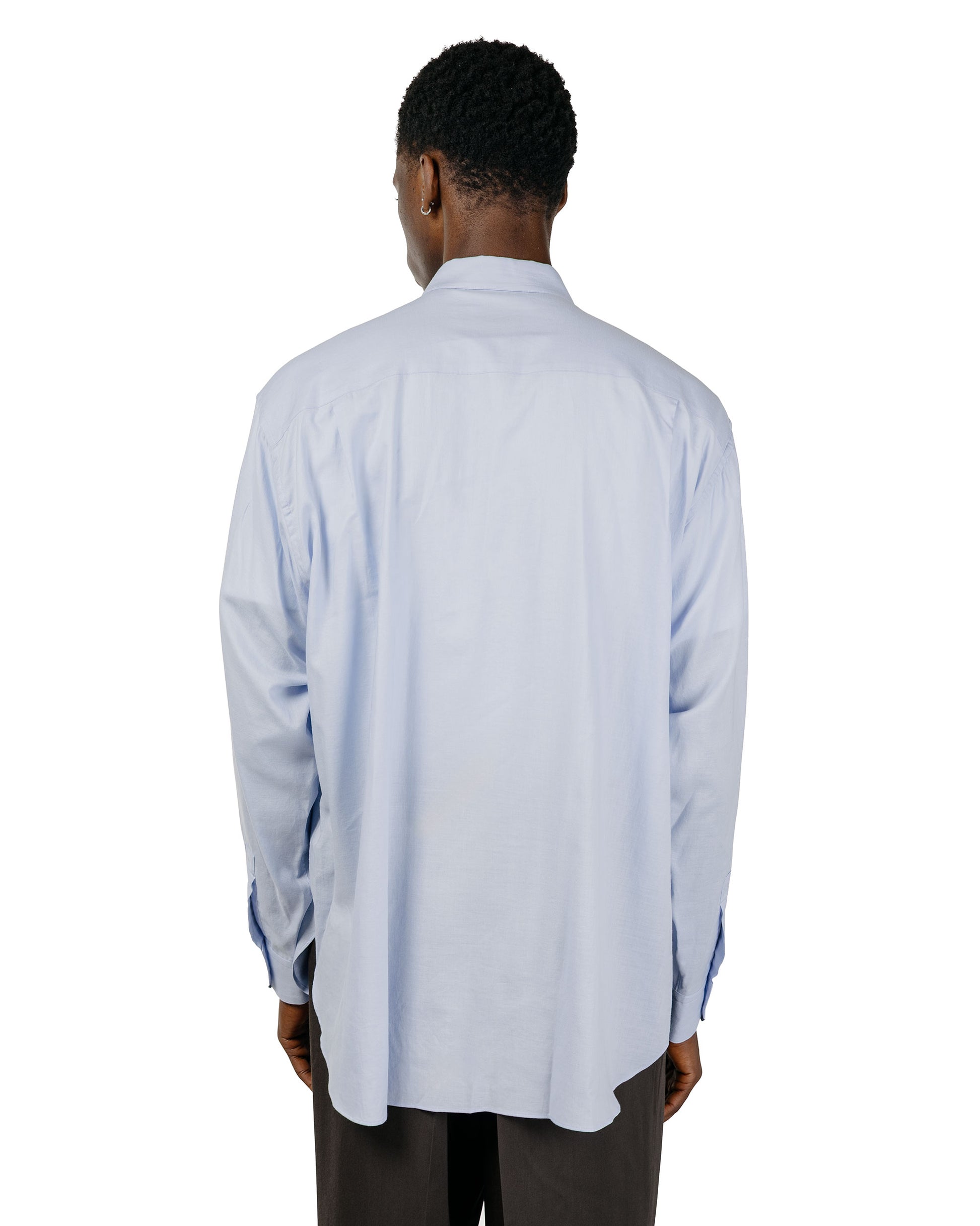 ssstein Cotton Silk Oversized LS Shirt Sax