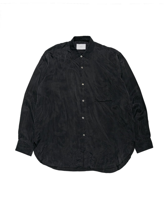 ssstein Cupro Fibril Oversized LS Shirt Charcoal