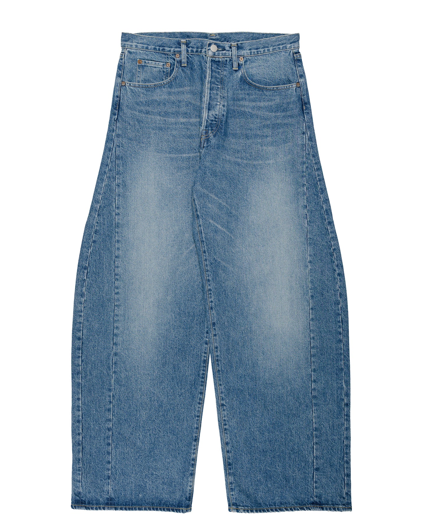 ssstein Deformation Wide Denim Jeans Indigo