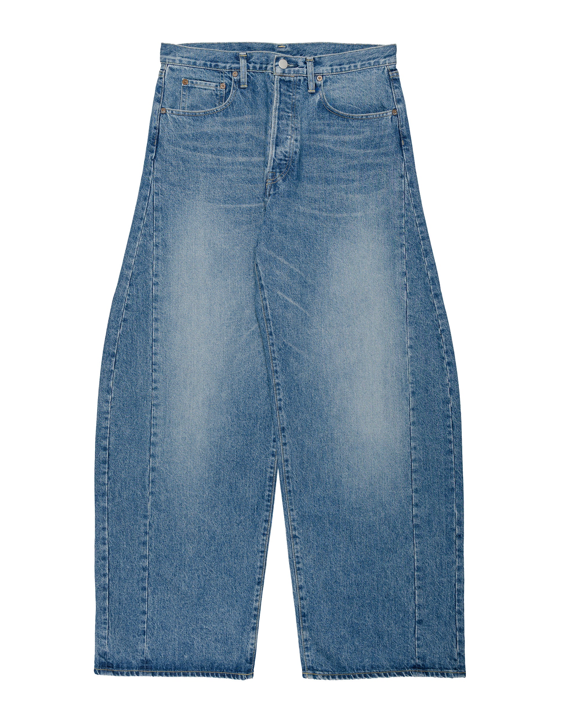 ssstein Deformation Wide Denim Jeans Indigo