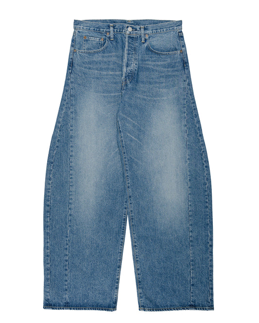 ssstein Deformation Wide Denim Jeans Indigo