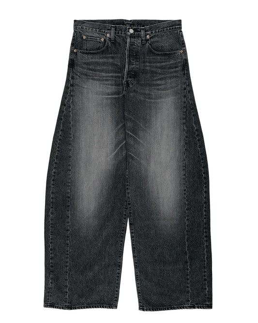 ssstein Deformation Wide Denim Pants Black