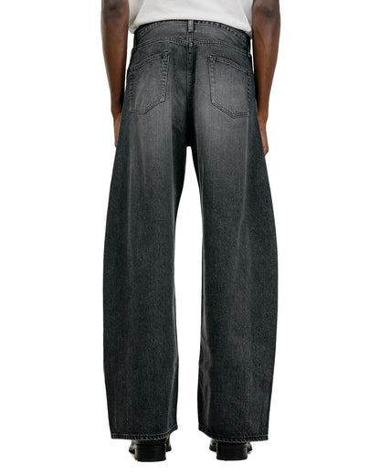 ssstein Deformation Wide Denim Pants Black