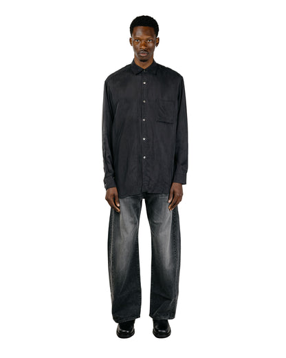 ssstein Deformation Wide Denim Pants Black