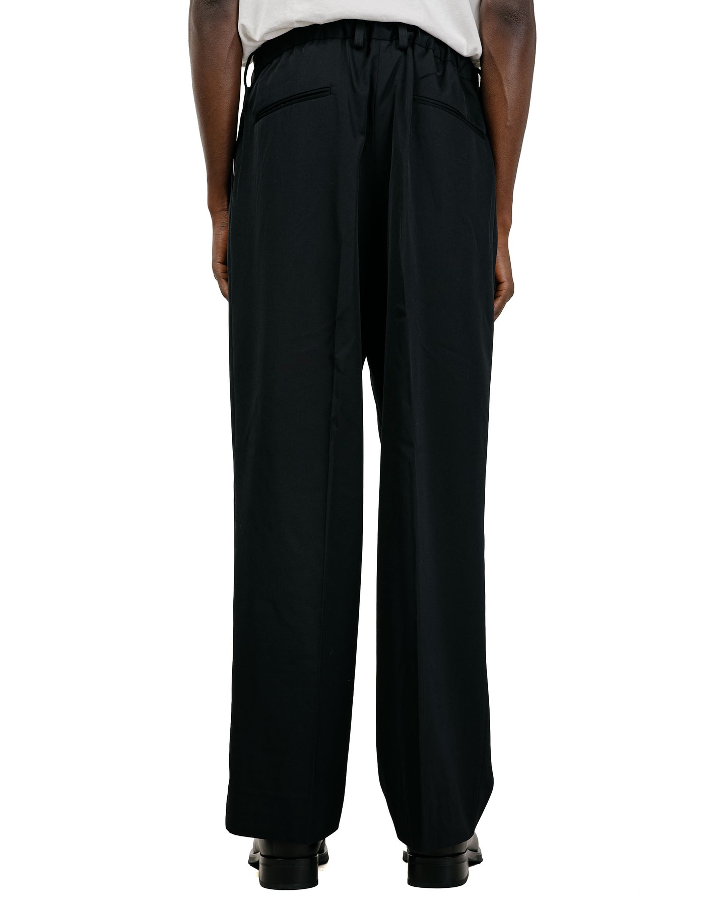 ssstein Easy Long Wide Trousers Black