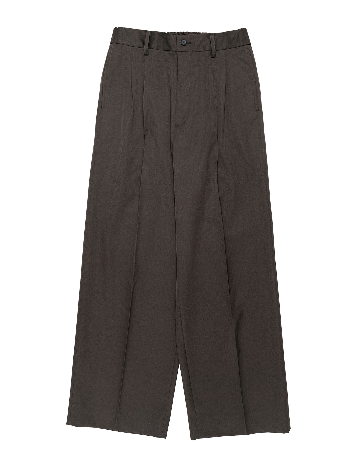 ssstein Easy Long Wide Trousers Grey Khaki
