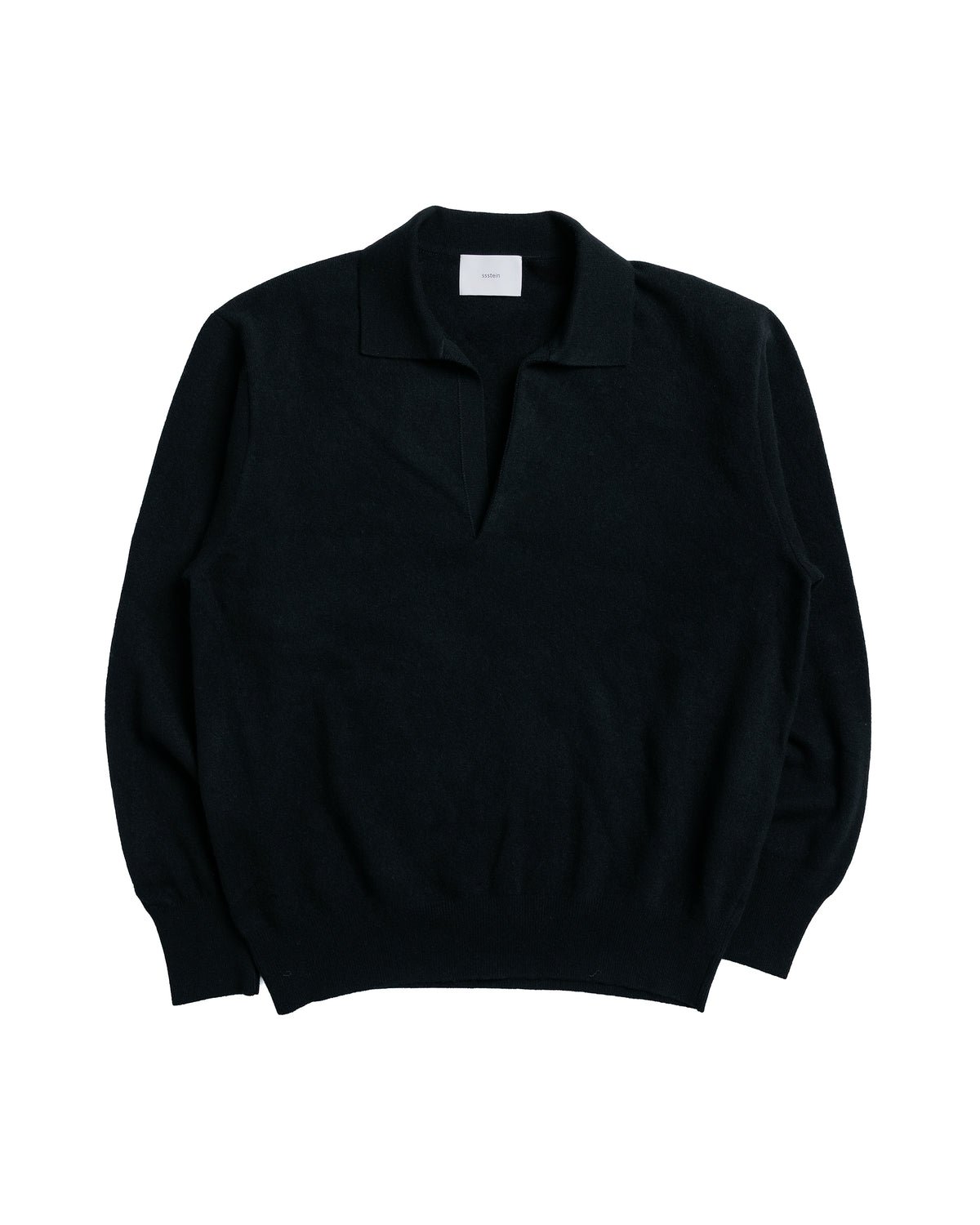 ssstein Extra Fine Wool Knit Skipper Black