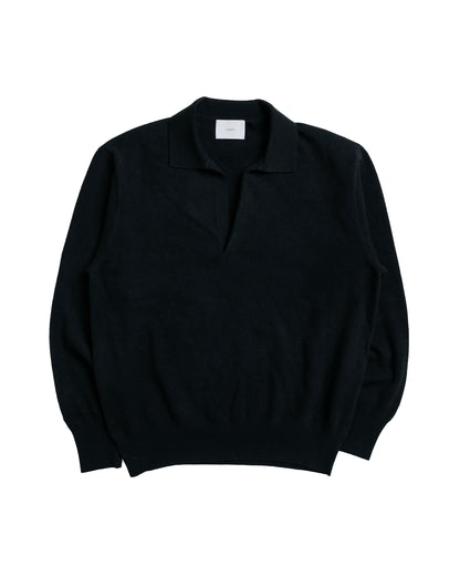 ssstein Extra Fine Wool Knit Skipper Black