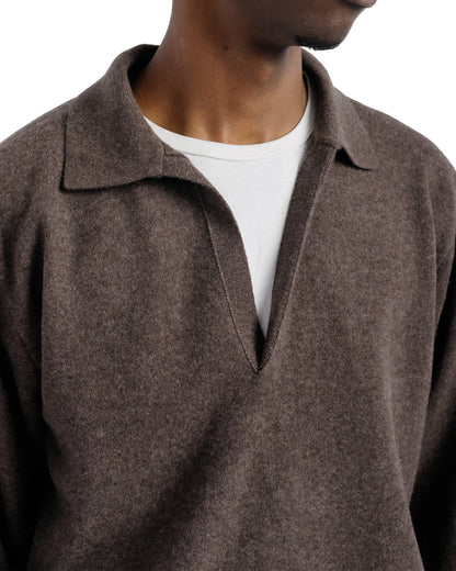ssstein Extra Fine Wool Knit Skipper Mocha