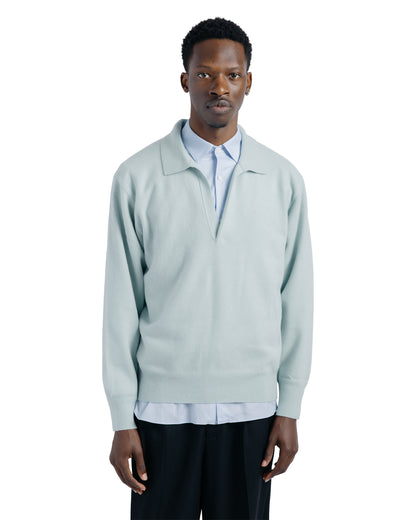 ssstein Extra Fine Wool Knit Skipper Sax