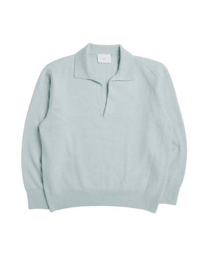 ssstein Extra Fine Wool Knit Skipper Sax
