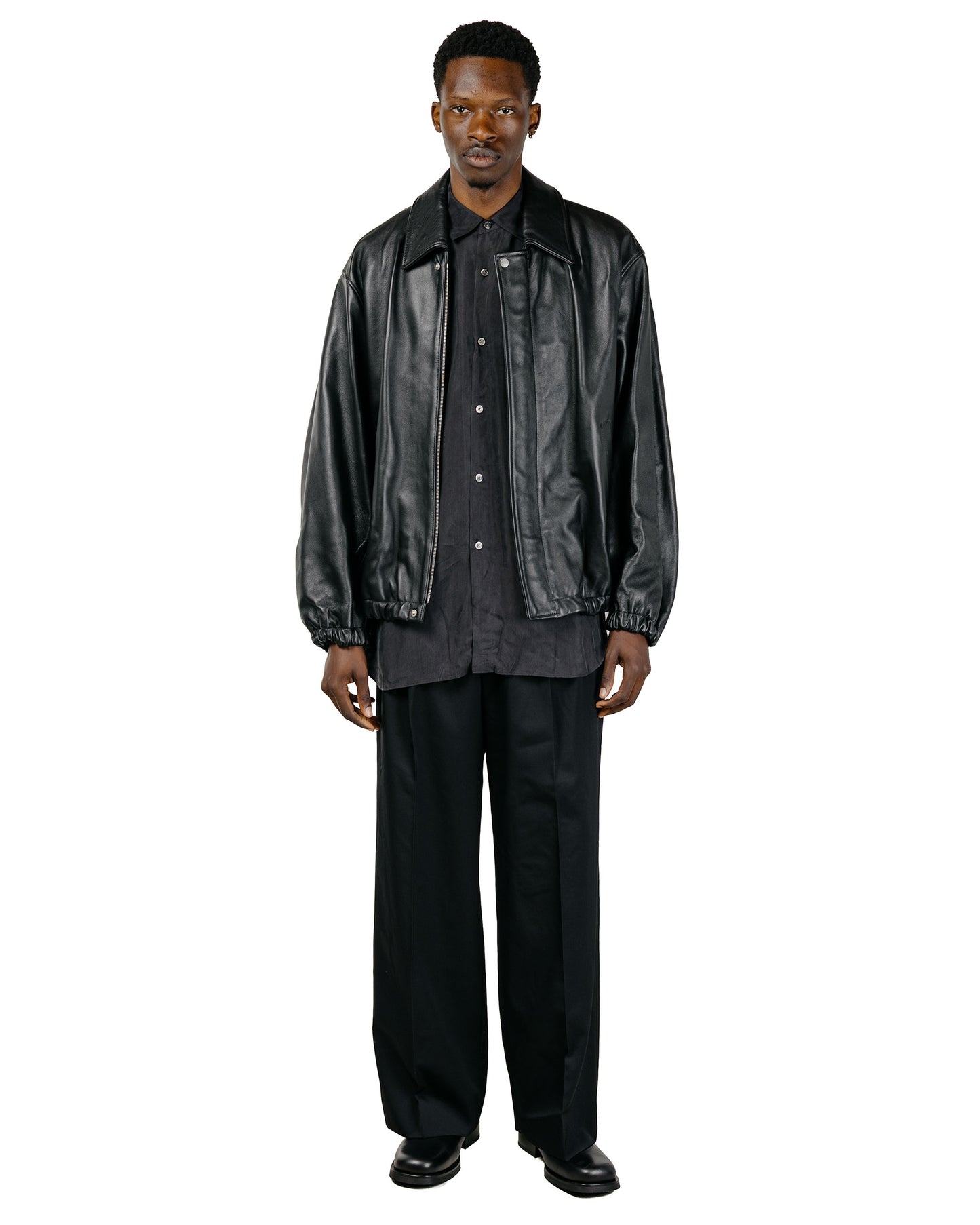 ssstein Long Wide Trousers Black