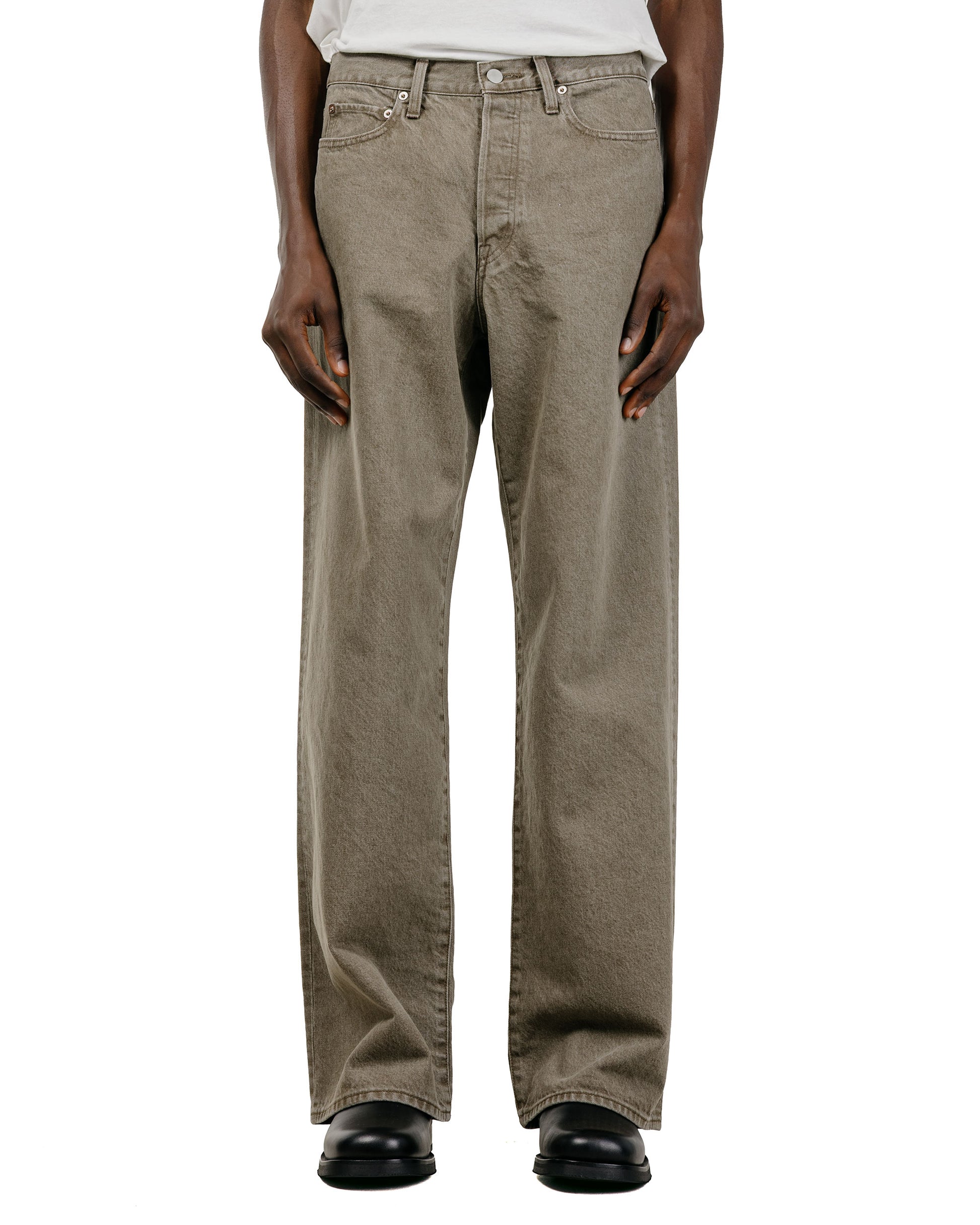 lost & found ssstein ssstein Loose Color Denim Pants Khaki