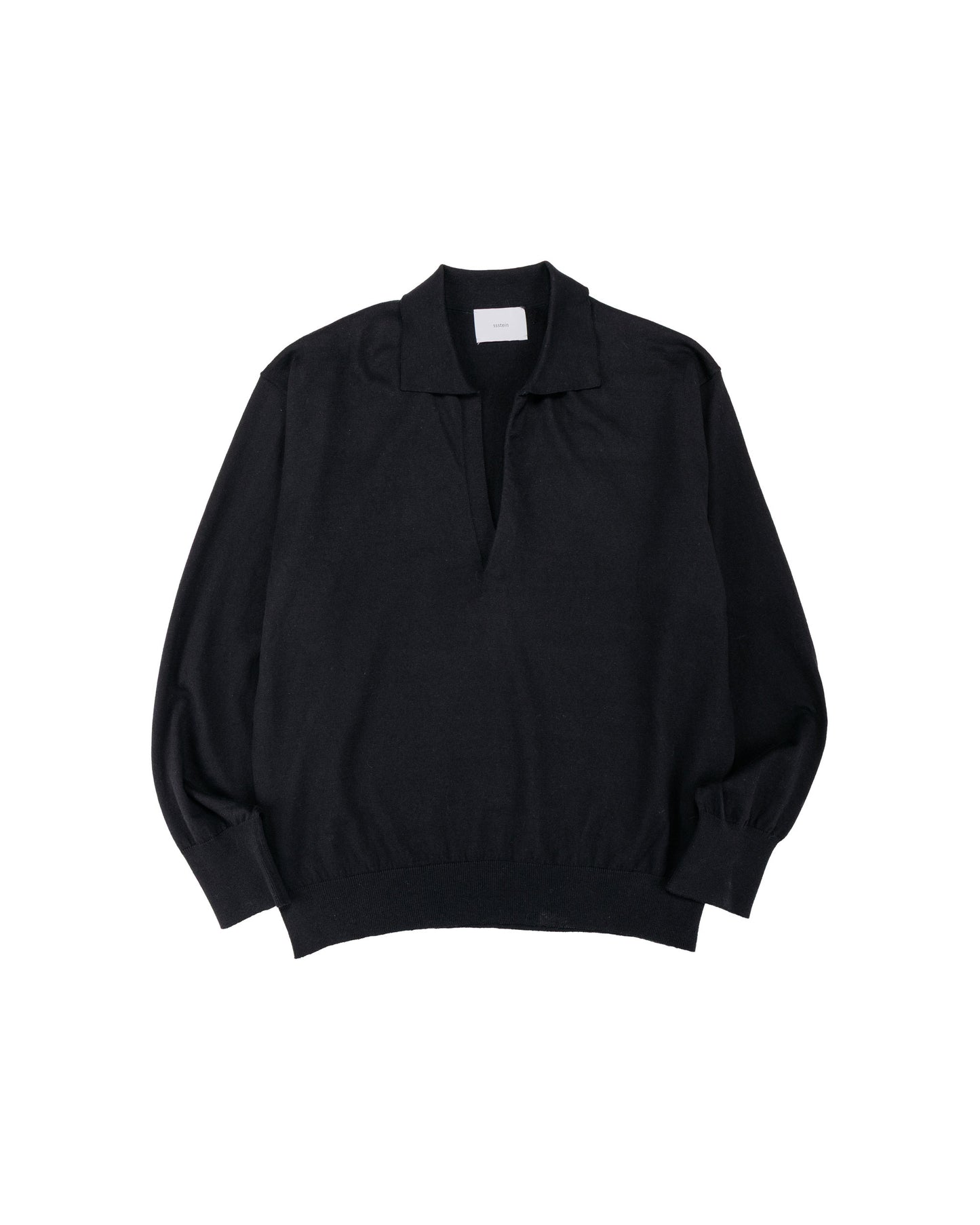 lost & found ssstein ssstein Organic Cotton Knit Skipper LS Black