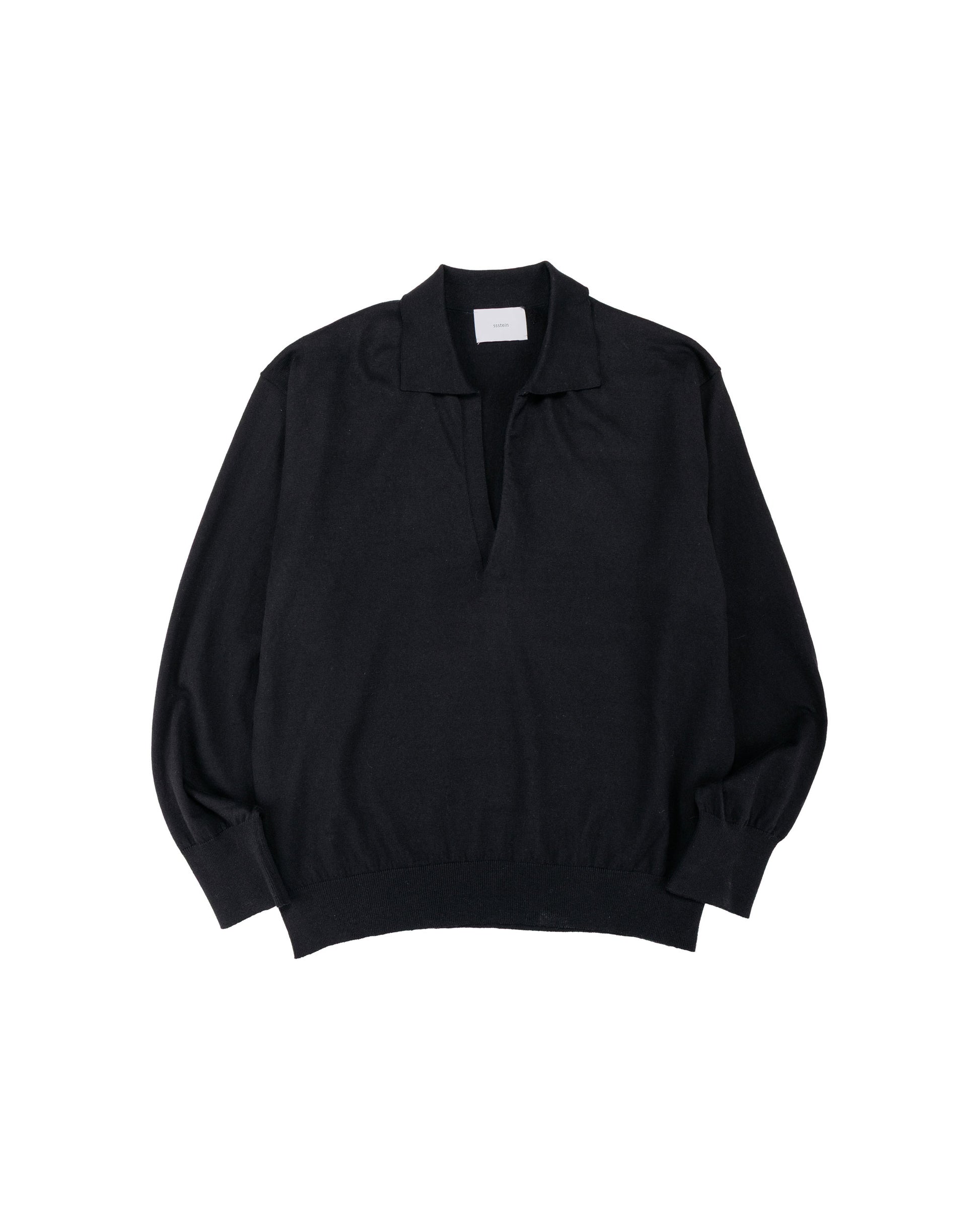 lost & found ssstein ssstein Organic Cotton Knit Skipper LS Black