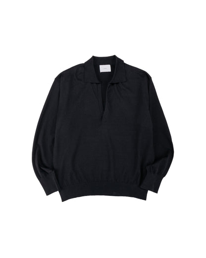 lost & found ssstein ssstein Organic Cotton Knit Skipper LS Black