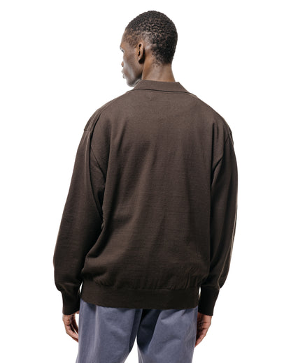 lost & found ssstein ssstein Organic Cotton Knit Skipper LS Dark Brown