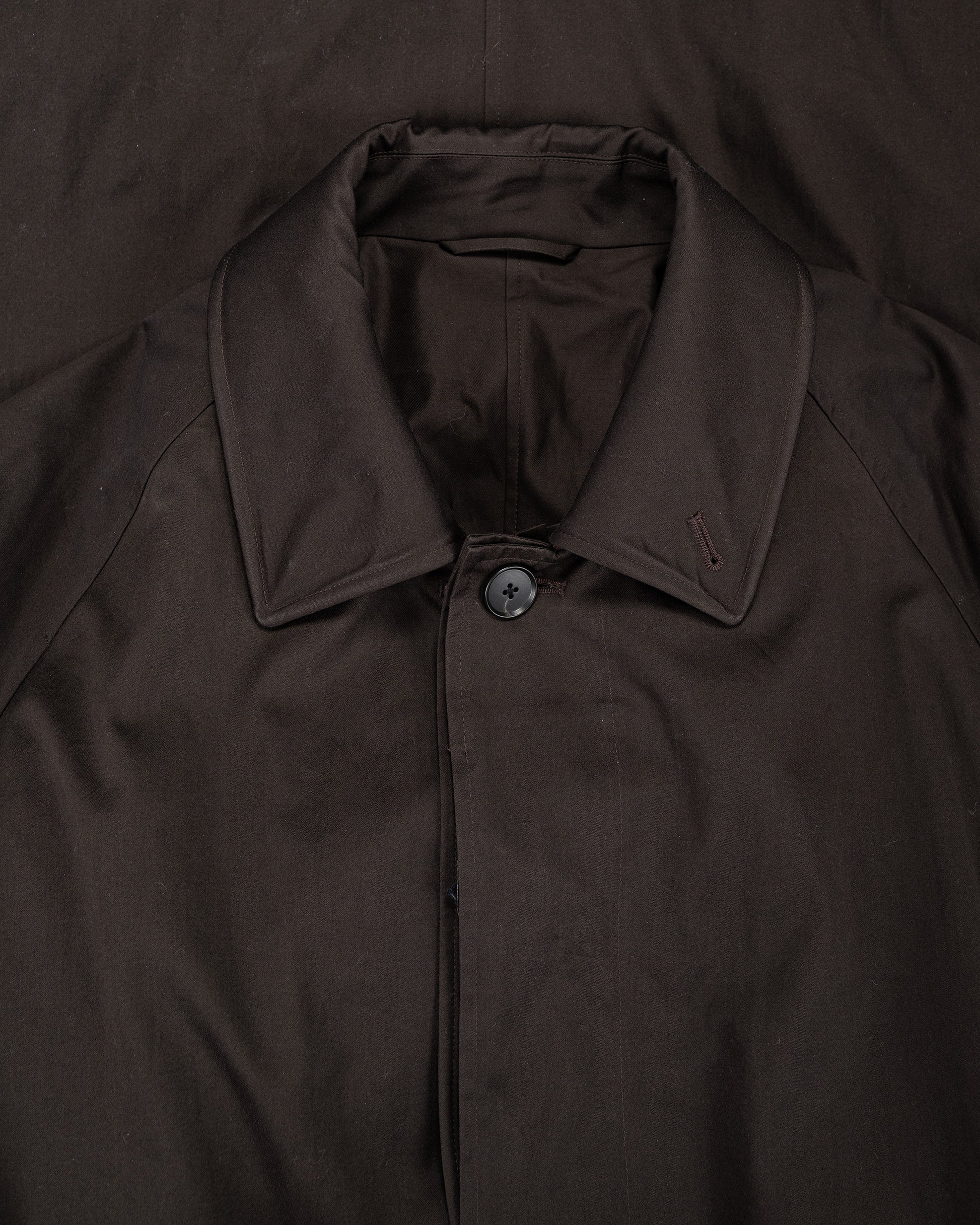 lost & found ssstein ssstein Oversized Layered Combination Coat Dark Brown