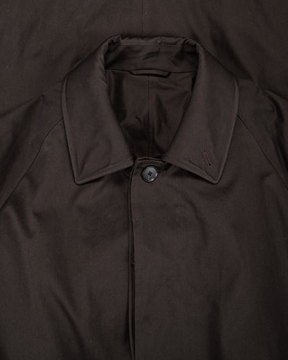 lost & found ssstein ssstein Oversized Layered Combination Coat Dark Brown
