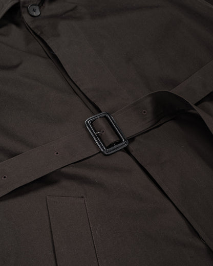 lost & found ssstein ssstein Oversized Layered Combination Coat Dark Brown