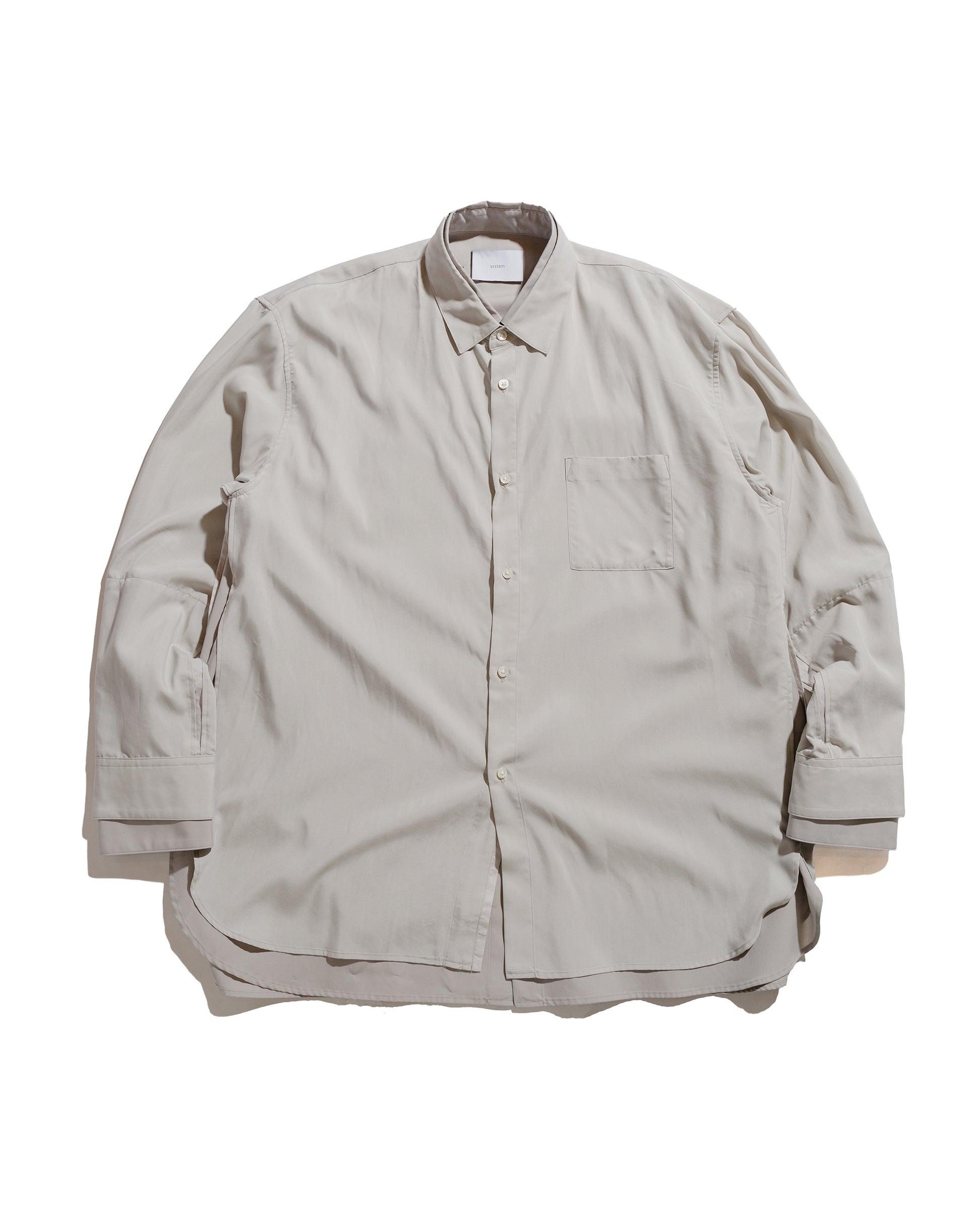 lost & found ssstein ssstein Oversized Layered Shirt Grey
