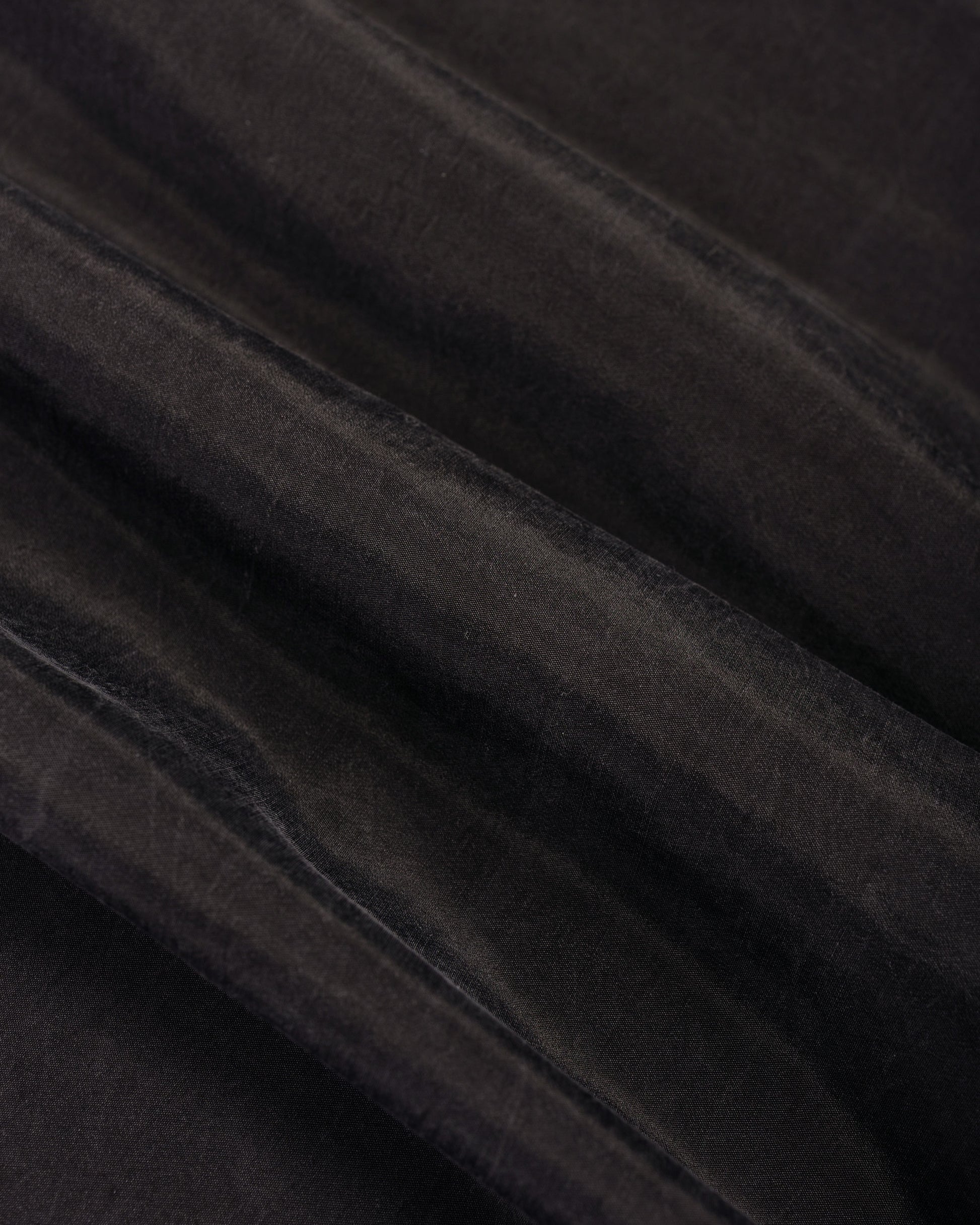 lost & found ssstein ssstein Silk Nylon Skipper Shirt Charcoal Brown