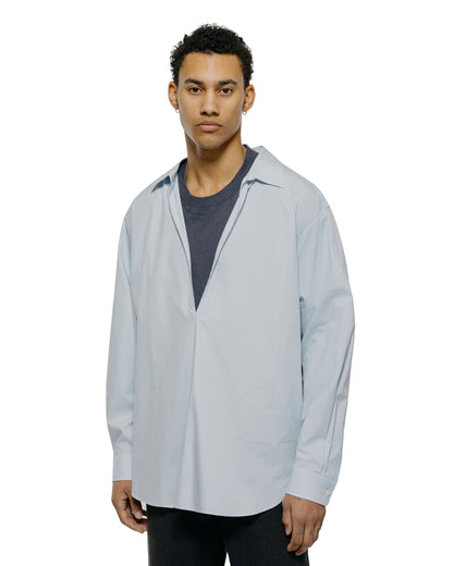 lost & found ssstein ssstein Suvin Cotton Oversized Skipper Shirt Off Blue