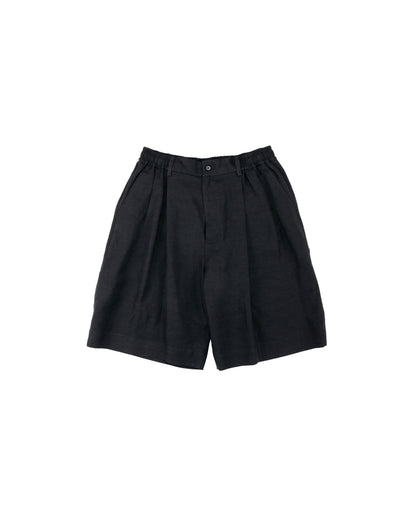 lost & found ssstein ssstein Vis/Li/Ra Twill Wide Easy Short Trousers Black