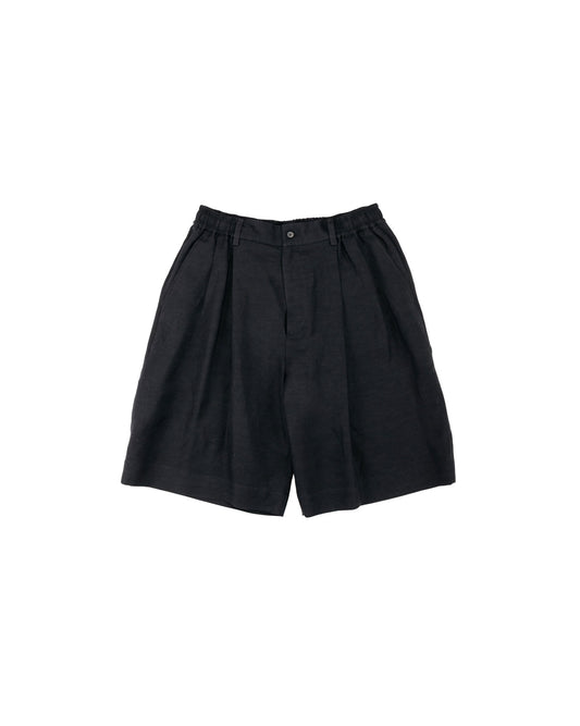 lost & found ssstein ssstein Vis/Li/Ra Twill Wide Easy Short Trousers Black