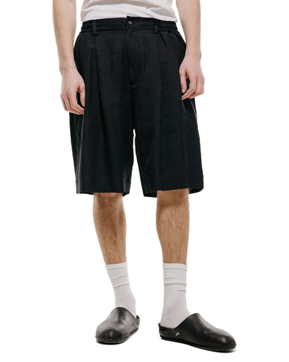lost & found ssstein ssstein Vis/Li/Ra Twill Wide Easy Short Trousers Black