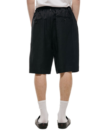 lost & found ssstein ssstein Vis/Li/Ra Twill Wide Easy Short Trousers Black