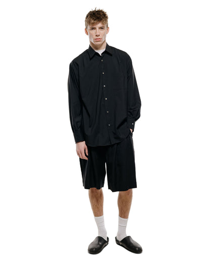 lost & found ssstein ssstein Vis/Li/Ra Twill Wide Easy Short Trousers Black